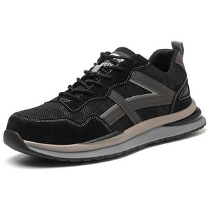 Zapatos <span class=keywords><strong>de</strong></span> Seguridad Deportivos Negros para Hombre, Transpirables, con Forro <span class=keywords><strong>de</strong></span> Malla, Antipinchazos, con Puntera <span class=keywords><strong>de</strong></span> Acero, Ligeros - Product Image 1