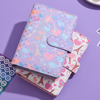 Vente en gros personnalisable A6 monnaie crédit budget mignon journal en cuir journal classeur cahier argent classeur organisateur