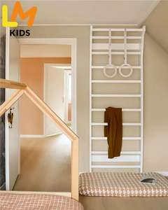 LM harga penjualan pabrik pemanjat dinding kayu Swedia untuk anak dewasa penggunaan latihan dalam ruangan tempat bermain - Product Image 2