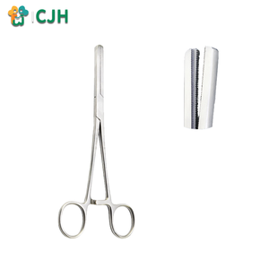 Instrumen Bedah Hewan CJH, <span class=keywords><strong>Forceps</strong></span> Vaskular dengan Slot Lebar dalam <span class=keywords><strong>Forceps</strong></span> Hemostatik Bergerigi - Product Image 2
