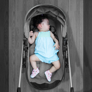 Opción multicolor Cochecito de bebé Seguridad Cinturón de seguridad de 5 puntos Empuje bidireccional Cochecito de bebé portátil Cochecito de bebé ajustable - Product Image 5