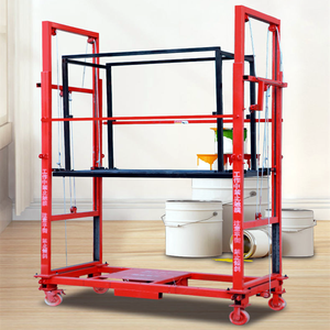Plataforma Elevadora Eléctrica de 500 kg y 10 m, Elevación de <span class=keywords><strong>2</strong></span> a 6 <span class=keywords><strong>Metros</strong></span> para Construcción, Decoración, Mantenimiento, Andamio con Control Remoto - Product Image 6