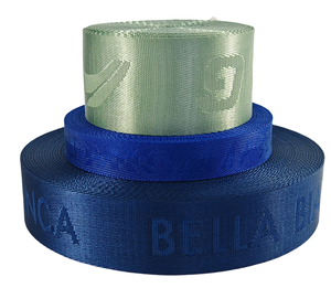 사용자 정의 패턴 28mm 38mm 50mm 유명 브랜드 자카드 트릴 나일론 웨빙 스트랩 용 슬링 - Product Image 2