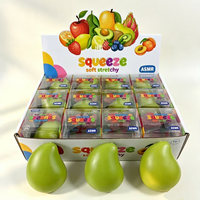 Balle anti-stress artisanale en forme de fruit croustillant, bloc rempli, texture ASMR, à remontée lente, jouet de décompression pour soulager le stress