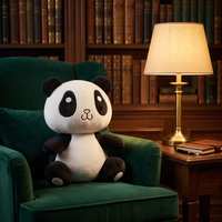 Peluche Panda Personnalisée en Coton PP, Jouet Anti-Stress pour Cadeaux d'Affaires Promotionnels OEM ODM