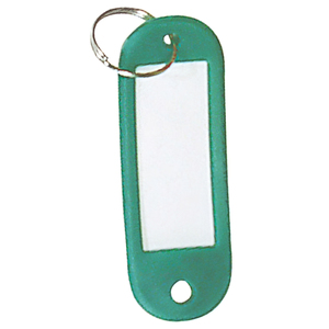 Portachiavi Verde con Porta Etichetta - Product Image 1