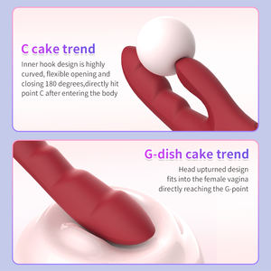 Vibrateur Lapin en Silicone Lanzhe en Gros, Jouet Sexuel Adulte, Rechargeable par USB, Étanche, en Latex, 12 Fréquences, Baguette de Massage Point G - Product Image 5