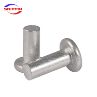 Rivets en acier inoxydable rivet à percussion solide à tête plate rivet à percussion solide à tête ronde GB109