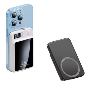Venta al por mayor 2 1 5000mAh PD 20W 15W banco de energía inalámbrico para <span class=keywords><strong>iPhone</strong></span> ABS batería de polímero de litio banco de energía impermeable magnético - Product Image 1