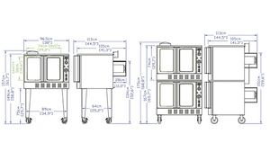 Four à convection au gaz commercial Cor Pro pour la cuisson de gâteaux, la boulangerie, la production de <span class=keywords><strong>pain</strong></span> en gros et les hôtels - Product Image 4