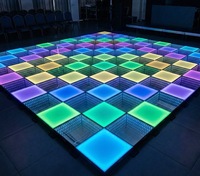 Éclairage de scène interactif RGB de haute qualité pour salle de mariage, plancher de danse LED magnétique