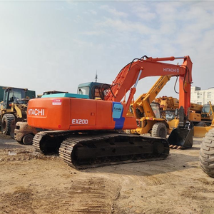 Excavatrice sur chenilles hydraulique de qualité fiable d'occasion Hitachi EX200 de 20 tonnes avec moteur et boîte de vitesses - Product Image 5