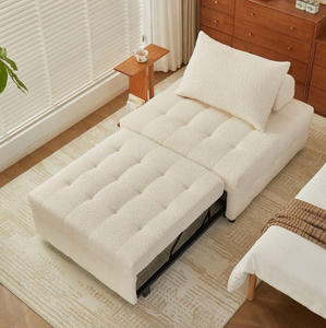 Canapé-lit moderne multifonctionnel deux <span class=keywords><strong>places</strong></span>, chaise longue pliable rétractable, tissu personnalisé, vente chaude - Product Image 2