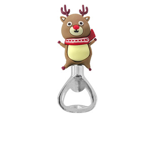 Christmas Bottle Openers Zinc Alloy Reindeer Santa Snowman Corkscrew <b>Wine</b> Opener Set Holiday Decorative <b>Stopper</b> Gift - Product Image 2