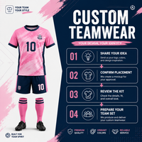 Ensemble de maillots de football personnalisés pour enfants, vert menthe, rayures blanches sur la poitrine, respirant, 100% polyester, séchage rapide, extensible dans quatre directions