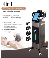 Appareil de massage corporel et facial Medusa S8, nouveau, 4-en-1, microcourant EMS, plastique, rotation à 360°, vibration, écologique, portable