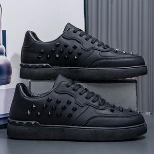 Zapatos para Hombre, Modernos y Versátiles, Modelo 2026, Zapatillas Casuales con Remaches, Punta Redonda, Cómodas para Patinar - Product Image 5