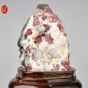 천연 적색 주홍석 크리스탈 표본 원석 매트릭스 포함 - 치유 에너지 스톤 미네랄 컬렉션 장식 - Product Image 6