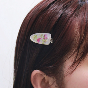 Nouvelle perle perle <span class=keywords><strong>nacre</strong></span> compte-gouttes résine fleur séchée <span class=keywords><strong>pince</strong></span> à <span class=keywords><strong>cheveux</strong></span> avec frange <span class=keywords><strong>pince</strong></span> latérale cadeau pour les amis - Product Image 3