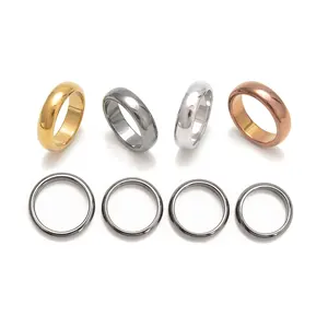 4 Sizes Hematite Arc Bands Basic Jewelry Stone Rings Wholesale Fashion Fine Ring for Male Men Women Gemstone Rings Engagement