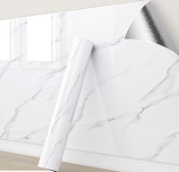 Autocollants muraux modernes 3D IXPE mousse PVC Film imperméable à l'eau 2.5mm d'épaisseur arrière en aluminium papier peint carreaux adhésifs pour résistant à l'usure
