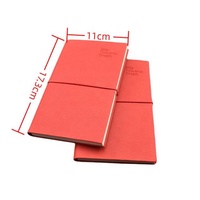 Individuelles Logo UV-Bedruckt Geprägt Mini Genähter Einband Organizer A5-Größe Business PU-Leder 80 Blatt Werbe-Notizbuch