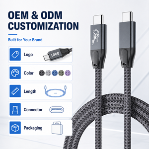 Câble tressé USB C vers USB C 240W ULT-unite, chargeur rapide compatible avec <span class=keywords><strong>iPhone</strong></span>, MacBook, CarPlay, moniteur portable - Product Image 3
