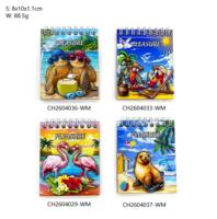 Bloc-notes en bois époxy avec aimant pour réfrigérateur, souvenir de Punta Cana, bloc-notes pour messages, autocollant pour réfrigérateur, souvenirs de voyage en bord de mer