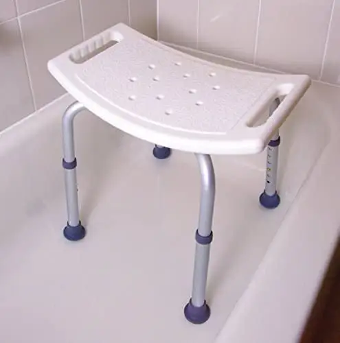 الحمام البراز ارتفاع قابل للتعديل كرسي استحمام دعم 300LBS الحمام كرسي ل المسنين عدم الانزلاق كرسي حمام دش البراز