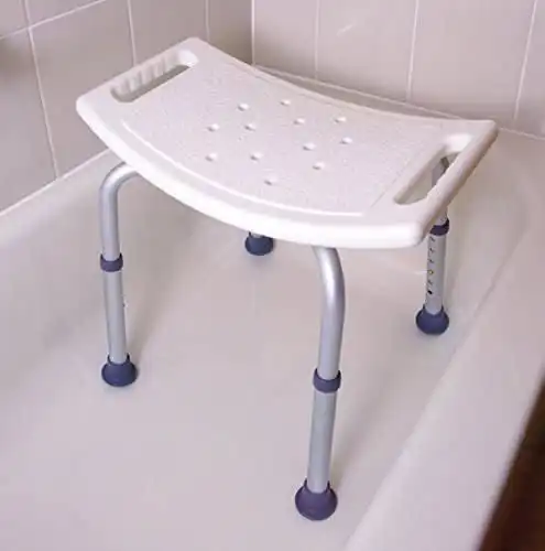 אמבטיה שרפרף אלומיניום גובה מתכוונן מקלחת כיסא אמבטיה כיסא לקשישים ונכים החלקה אמבטיה כיסא מקלחת שרפרף