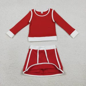 Vente en gros de chemises à manches longues de yoga de couleur unie pour bébé fille, ensemble de vêtements de sport pour enfants, filles, tout-petits, ensembles de vêtements de sport pour enfants - Product Image 6