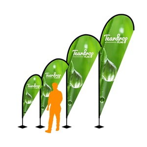 Medium 3.5m Custom Teardrop Promotional Flags and Banners