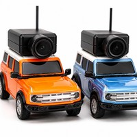 Kit Mobil RC Kamera WiFi Skala 1:64 4WD 2.4G Mini SUV Siap Pakai Kendaraan Remote Control Indoor-Outdoor dengan Kotak Penyimpanan