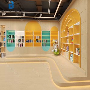 <span class=keywords><strong>Vitrine</strong></span> de bibliothèque moderne, design personnalisé, <span class=keywords><strong>vitrine</strong></span> de bibliothèque en bois, étagères de bibliothèque, présentoir de livres - Product Image 2