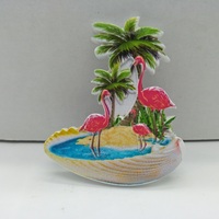 Aimant de réfrigérateur en résine personnalisé, souvenir de plage, palmier, Martinique