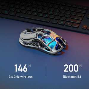 GravaStar Mercury M1 Pro 26000 DPI Bronze Grey Wireless Tri-Mode Magnesium Gaming <b>Mouse</b> with PAW3395DM Sensor - Product Image 4