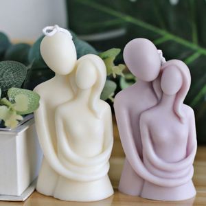 Carving Art Home Decoration Mould Wedding Gift <b>Large</b> 3D Romantic Couple Portrait Silicone <b>Candle</b> Mold for Resin Casting - Product Image 1