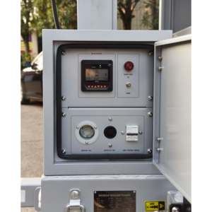 Torre de Vigilancia Portátil 4MP 180 Grados, Remolque Móvil 4G con CCTV Solar para Monitoreo de Seguridad en Estacionamientos, 435W - Product Image 4