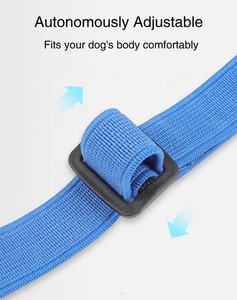 Bozal de perro mascota de malla de poliéster al por mayor, bozal de perro ajustable de seguridad antiladridos para caminar al aire libre - Product Image 4