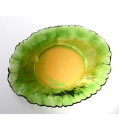 Artfamily Custom Crystal Glazen Transparante Gekleurde Fruitschaal Exquise Fruitbord voor Huisdecoratie