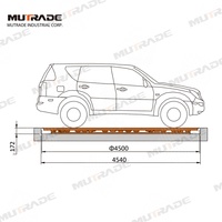 Moteur vertical approuvé CE 3000kg Tournant de voiture Turner Turner Turntable Garage