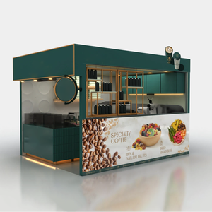 Estante de exhibición LED de madera para cafeterías-Vitrina impermeable hecha en fábrica personalizada Hierro acrílico para frutas secas de café especial - Product Image 1