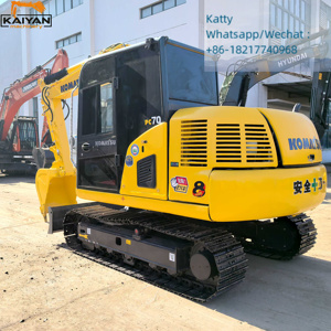 Excavadora de cadenas Komatsu PC70-8 usada en buen estado, de segunda mano, original japonesa, maquinaria de construcción de 7 toneladas en venta. - Product Image 1
