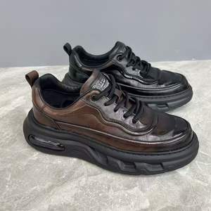 Chaussures en cuir à bout pointu pour hommes, chaussures Oxford formelles en cuir véritable, grandes tailles, multicolores, fabriquées à la main. - Product Image 6