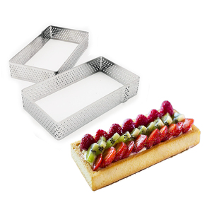 E-PIN di alta qualità in acciaio inox 8 pz rotondo ovale rettangolare quadrato francese crostata anello torta muffa anello Set - Product Image 3
