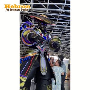 Disfraz de Robot <span class=keywords><strong>Payaso</strong></span> LED con Zancos, Control Inalámbrico, <span class=keywords><strong>Traje</strong></span> Luminoso para Espectáculos con Zancos de <span class=keywords><strong>Payaso</strong></span> y Burbuja - Product Image 1