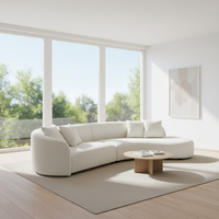 Sofá Seccional Union Win Tanzuo en Oferta, Modular sin Marco, Esquinero de Esponja, Comprimido al Vacío, Diseño Chino para Apartamentos