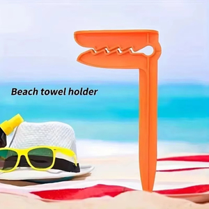 Clip d'ancrage pour serviette de plage et couverture de pique-nique, idéal pour l'extérieur et la plage, indispensable pour les vacances d'été, cadeau pour les passionnés de plage - Product Image 2