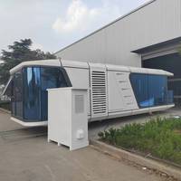 Petite maison moderne entièrement meublée Maison modulaire conteneur capsule avec grand espace