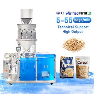 Machine d'emballage et de conditionnement multi-têtes haute précision pour flocons d'avoine 450g 550g, remplisseuse et scelleuse Doypack - Product Image 1